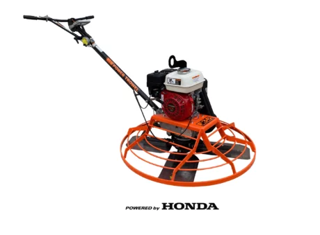 MBW 36" Walk-behind power trowel with EZ pitch handle.