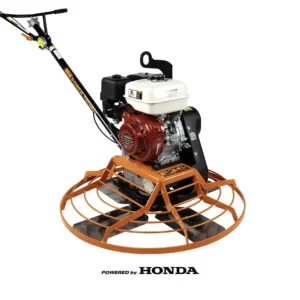 MBW 36" Power Trowel with twist pitch handle and Honda GX160 engine.