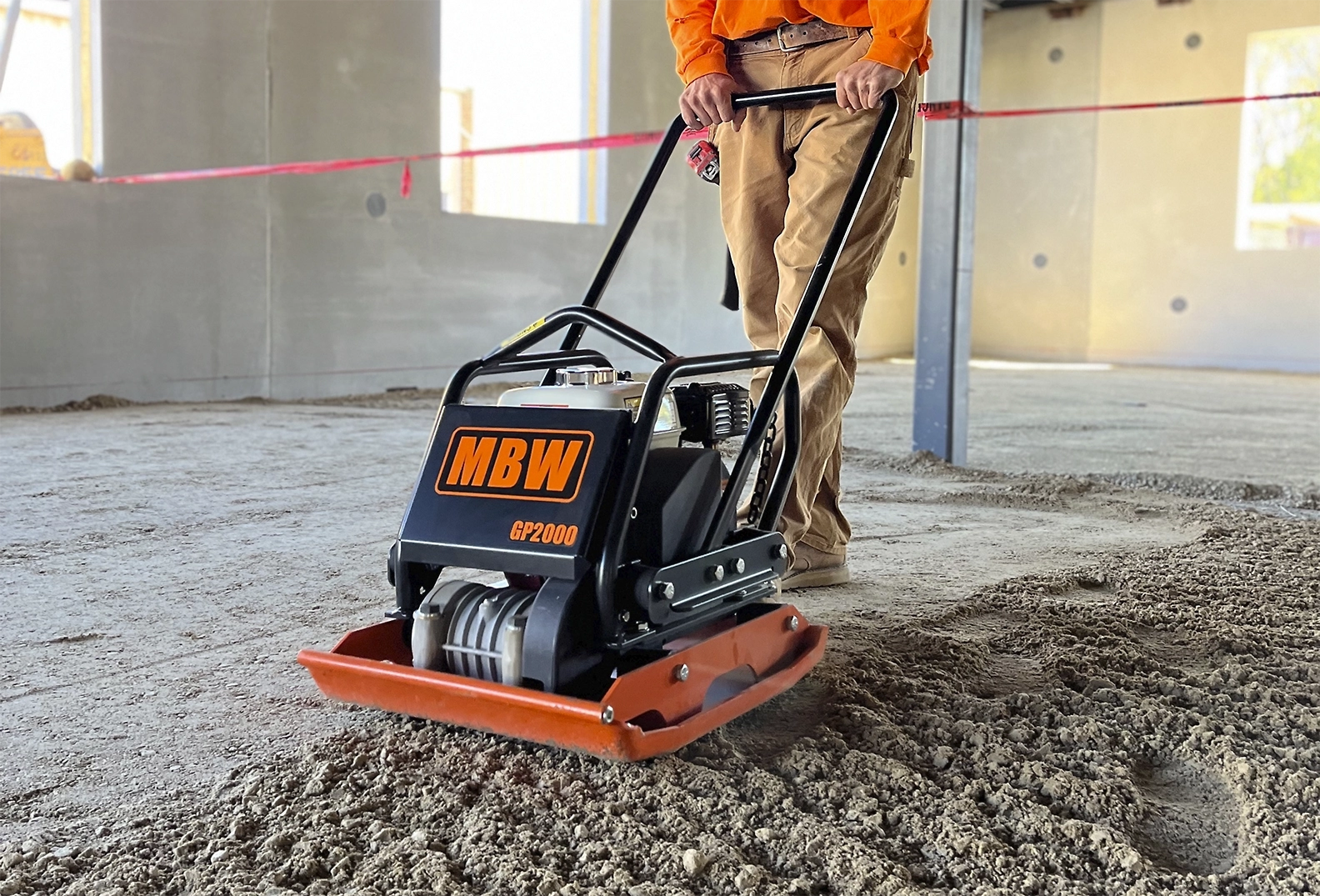 MBW gp2000 vibratory plate compactor application 2021
