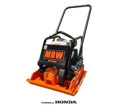 MBW GP3550 21" vibratory plate compactor powered by Honda.