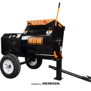 MBW MM90 Steel Drum Mortar Mixer. Powered by Honda.